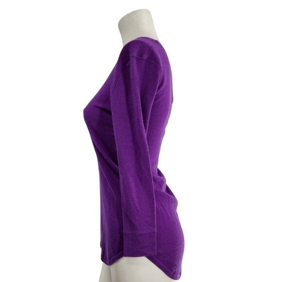 NWT ATM Barneys NY 100% Cashmere Sweater S Tunic Longline Lightweight Round Neck - Picture 2 of 6